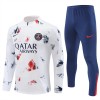 Paris Saint-Germain Sweat d'Entraînement Quarter-Zip 2024-25 Blanche Paris Saint-Germain Sweat d'Entraînement Quarter-Zip 2024-25 Blanche